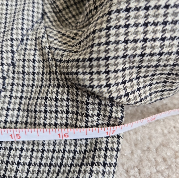 ZARA TRAFALUC herringbone cotton tweed lightweight cream/black/Grey blazer. MED - Picture 12 of 13